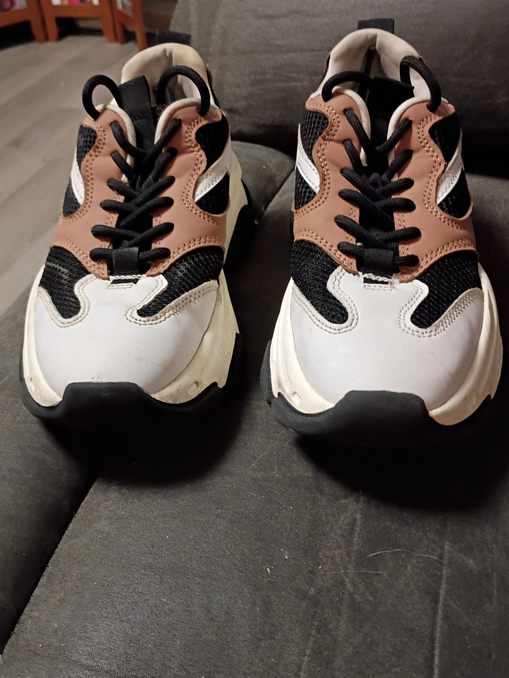 Steve Madden Women's Chunky Sneakers in Black, White & Brown